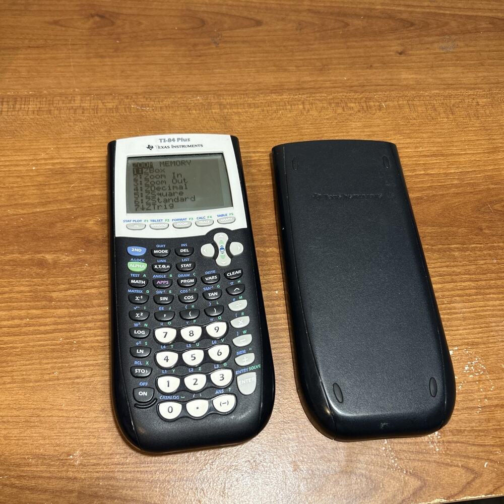 Texas Instruments TI-84 Plus Graphing Calculator Black w/ Cover TEST RESULTS